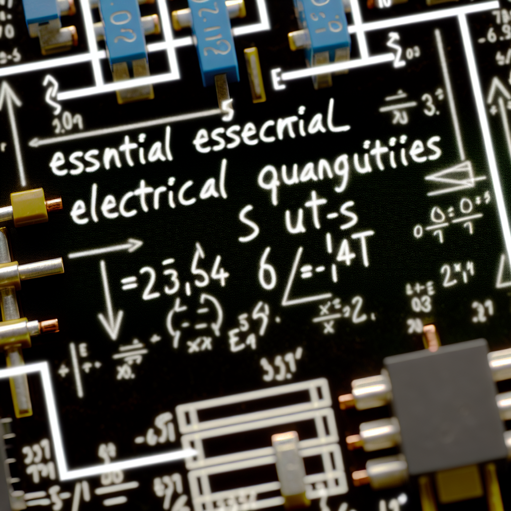 Essential Electrical Quantities SI Units and Symbols Explained
